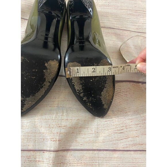 Burberry Women's Dark Nickel Patent Raised Dot Pumps - 41 (US 11) - Picture 11 of 13